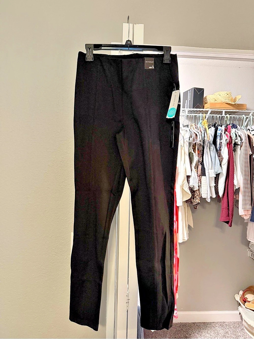 Dictionary Skinny Pants in Black Size